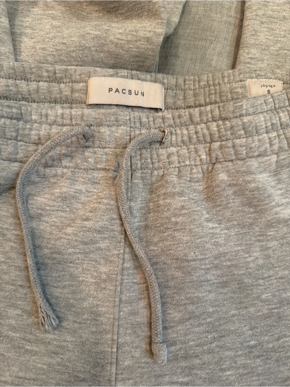 2 Pair PacSun Light Gray Men's Fleece Joggers